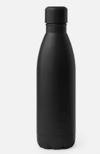 Bidon inox. Negro personalizado